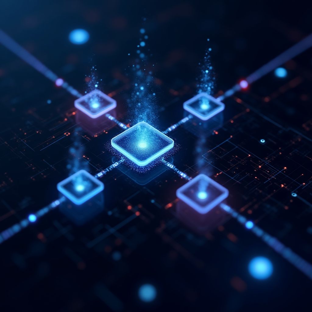 Concepto de tecnología Blockchain